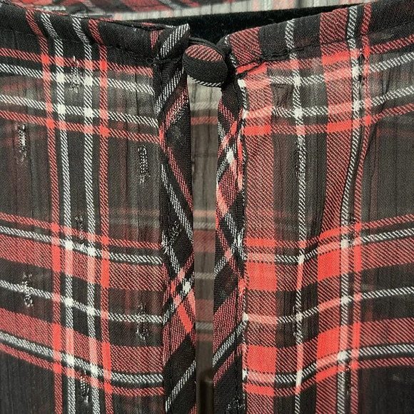 Torrid Chiffon Lurex Ruched Sleeve Blouse size 3 3x - Picture 9 of 12